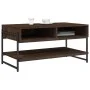 Mesa de centro madera contrachapada roble marrón 90x50x45 cm de , Mesas de centro - Ref: Foro24-838972, Precio: 49,21 €, Desc...