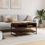 Mesa de centro madera contrachapada roble ahumado 90x50x45 cm de , Mesas de centro - Ref: Foro24-838970, Precio: 48,09 €, Des...