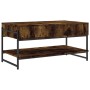 Mesa de centro madera contrachapada roble ahumado 90x50x45 cm de , Mesas de centro - Ref: Foro24-838970, Precio: 48,09 €, Des...