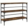Mesa consola madera de ingeniería roble ahumado 100x32x75 cm by , Side tables - Ref: Foro24-839050, Price: 60,88 €, Discount: %