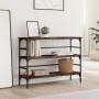Mesa consola madera de ingeniería roble ahumado 100x32x75 cm de , Mesas auxiliares - Ref: Foro24-839050, Precio: 61,64 €, Des...