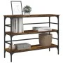 Mesa consola madera de ingeniería roble ahumado 100x32x75 cm by , Side tables - Ref: Foro24-839050, Price: 60,88 €, Discount: %