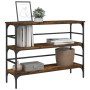Mesa consola madera de ingeniería roble ahumado 100x32x75 cm de , Mesas auxiliares - Ref: Foro24-839050, Precio: 61,64 €, Des...
