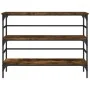 Mesa consola madera de ingeniería roble ahumado 100x32x75 cm by , Side tables - Ref: Foro24-839050, Price: 60,88 €, Discount: %