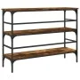 Mesa consola madera de ingeniería roble ahumado 100x32x75 cm by , Side tables - Ref: Foro24-839050, Price: 60,88 €, Discount: %