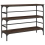 Mesa consola madera de ingeniería marrón roble 100x32x75 cm de , Mesas auxiliares - Ref: Foro24-839052, Precio: 63,51 €, Desc...