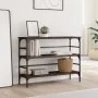 Ingenieurholz-Konsolentisch in Eichenbraun 100x32x75 cm von , Seitentische - Ref: Foro24-839052, Preis: 62,71 €, Rabatt: %
