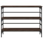 Mesa consola madera de ingeniería marrón roble 100x32x75 cm de , Mesas auxiliares - Ref: Foro24-839052, Precio: 63,51 €, Desc...