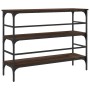 Mesa consola madera de ingeniería marrón roble 100x32x75 cm de , Mesas auxiliares - Ref: Foro24-839052, Precio: 63,51 €, Desc...