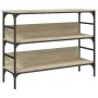 Mesa consola madera de ingeniería roble Sonoma 100x32x75 cm by , Side tables - Ref: Foro24-839059, Price: 62,45 €, Discount: %