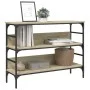Mesa consola madera de ingeniería roble Sonoma 100x32x75 cm by , Side tables - Ref: Foro24-839059, Price: 62,45 €, Discount: %