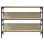Mesa consola madera de ingeniería roble Sonoma 100x32x75 cm by , Side tables - Ref: Foro24-839059, Price: 62,45 €, Discount: %