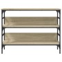 Mesa consola madera de ingeniería roble Sonoma 100x32x75 cm de , Mesas auxiliares - Ref: Foro24-839059, Precio: 65,01 €, Desc...