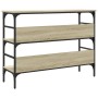 Mesa consola madera de ingeniería roble Sonoma 100x32x75 cm de , Mesas auxiliares - Ref: Foro24-839059, Precio: 65,01 €, Desc...
