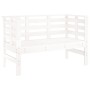 Banco de jardín madera maciza de pino blanco 111,5x53x71 cm de , Bancos de jardín - Ref: Foro24-825136, Precio: 78,65 €, Desc...