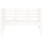 Banco de jardín madera maciza de pino blanco 111,5x53x71 cm de , Bancos de jardín - Ref: Foro24-825136, Precio: 78,65 €, Desc...