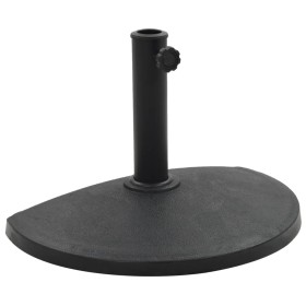 Base de sombrilla de semicírculo de poliresina negra 9 kg de vidaXL, Bases para sombrillas - Ref: Foro24-45198, Precio: 55,87...