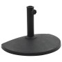 Base de sombrilla de semicírculo de poliresina negra 9 kg de vidaXL, Bases para sombrillas - Ref: Foro24-45198, Precio: 55,87...