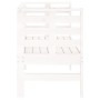 Banco de jardín madera maciza de pino blanco 111,5x53x71 cm de , Bancos de jardín - Ref: Foro24-825136, Precio: 78,65 €, Desc...