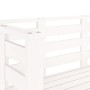 Banco de jardín madera maciza de pino blanco 111,5x53x71 cm de , Bancos de jardín - Ref: Foro24-825136, Precio: 78,65 €, Desc...