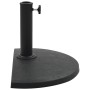 Base de sombrilla de semicírculo de poliresina negra 9 kg de vidaXL, Bases para sombrillas - Ref: Foro24-45198, Precio: 55,87...