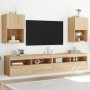Muebles de TV con luces LED 2 uds roble Sonoma 40,5x30x60 cm de , Muebles TV - Ref: Foro24-837034, Precio: 75,77 €, Descuento: %