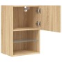 Muebles de TV con luces LED 2 uds roble Sonoma 40,5x30x60 cm de , Muebles TV - Ref: Foro24-837034, Precio: 75,77 €, Descuento: %