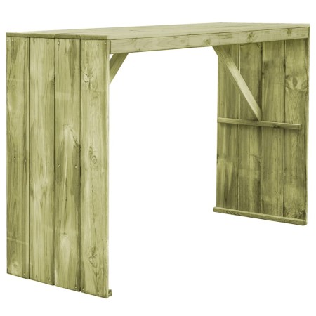 Mesa de bar de madera de pino impregnada 170x60x110 cm de vidaXL, Mesas de jardín - Ref: Foro24-44902, Precio: 158,23 €, Desc...