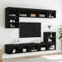 Muebles de TV con luces LED 2 uds negro 80x30x30 cm de , Muebles TV - Ref: Foro24-837144, Precio: 78,67 €, Descuento: %