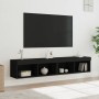 Muebles de TV con luces LED 2 uds negro 80x30x30 cm de , Muebles TV - Ref: Foro24-837144, Precio: 78,67 €, Descuento: %