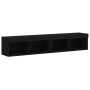 Muebles de TV con luces LED 2 uds negro 80x30x30 cm de , Muebles TV - Ref: Foro24-837144, Precio: 78,67 €, Descuento: %