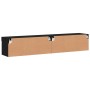 Muebles de TV con luces LED 2 uds negro 80x30x30 cm de , Muebles TV - Ref: Foro24-837144, Precio: 78,67 €, Descuento: %