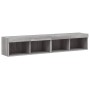 Muebles de TV con luces LED 2 uds gris Sonoma 80x30x30 cm de , Muebles TV - Ref: Foro24-837152, Precio: 74,06 €, Descuento: %