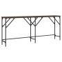 Mesa consola madera de ingeniería marrón roble 180x29x75 cm de , Mesas auxiliares - Ref: Foro24-837766, Precio: 58,26 €, Desc...