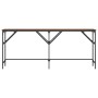 Mesa consola madera de ingeniería marrón roble 180x29x75 cm de , Mesas auxiliares - Ref: Foro24-837766, Precio: 58,26 €, Desc...