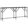 Mesa consola madera de ingeniería marrón roble 180x29x75 cm de , Mesas auxiliares - Ref: Foro24-837766, Precio: 58,26 €, Desc...