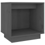 Mesita de noche de madera maciza de pino gris 40x30x40 cm de vidaXL, Mesitas de noche - Ref: Foro24-813339, Precio: 31,02 €, ...
