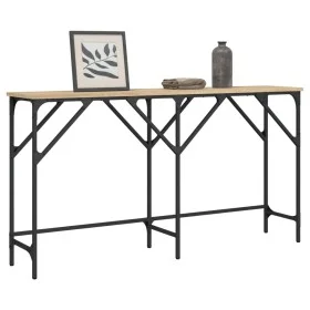 Mesa consola madera de ingeniería roble Sonoma 140x29x75 cm by , Side tables - Ref: Foro24-837758, Price: 48,29 €, Discount: %