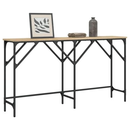 Ingenieurholz-Konsolentisch Eiche Sonoma 140x29x75 cm von , Seitentische - Ref: Foro24-837758, Preis: 48,29 €, Rabatt: %