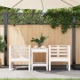 Sillas de jardín 2 uds madera maciza pino blanco 61,5x53x71 cm de , Sillas de jardín - Ref: Foro24-825129, Precio: 110,11 €, ...
