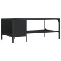 Mesa de centro con estante madera ingeniería negro 100x51x40 cm de , Mesas de centro - Ref: Foro24-837732, Precio: 37,43 €, D...