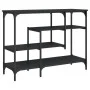 Mesa consola con estantes negro 100x35x75 cm by , Side tables - Ref: Foro24-837787, Price: 59,39 €, Discount: %