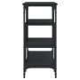 Mesa consola con estantes negro 100x35x75 cm de , Mesas auxiliares - Ref: Foro24-837787, Precio: 60,10 €, Descuento: %