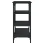 Mesa consola con estantes negro 100x35x75 cm by , Side tables - Ref: Foro24-837787, Price: 59,39 €, Discount: %