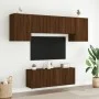 Muebles de TV de pared 6 pzas madera de ingeniería marrón roble de , Muebles TV - Ref: Foro24-3216445, Precio: 184,38 €, Desc...