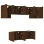 Muebles de TV de pared 6 pzas madera de ingeniería marrón roble de , Muebles TV - Ref: Foro24-3216445, Precio: 184,38 €, Desc...