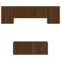Muebles de TV de pared 6 pzas madera de ingeniería marrón roble de , Muebles TV - Ref: Foro24-3216445, Precio: 184,38 €, Desc...