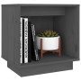 Mesita de noche de madera maciza de pino gris 40x30x40 cm de vidaXL, Mesitas de noche - Ref: Foro24-813339, Precio: 31,02 €, ...
