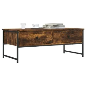 Rauchige Eichenholz-Ingenieurholz-Couchtisch 101x49x39,5 cm von , Couchtisch - Ref: Foro24-837739, Preis: 61,73 €, Rabatt: %