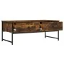 Mesa de centro madera ingeniería roble ahumado 101x49x39,5 cm by , Coffee table - Ref: Foro24-837739, Price: 61,73 €, Discoun...